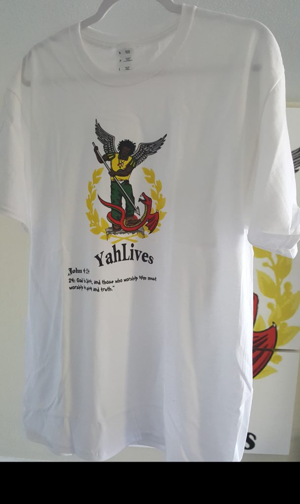 YahLives Apparel John 4: 24 white t-shirt