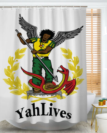 YahLives African Shower Curtain