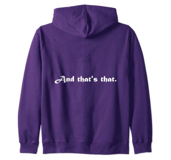 Capo di tutti capi zip hoodie purple black