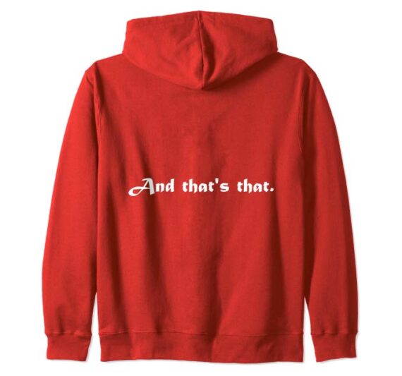 Capo di tutti capi zip hoodie red back