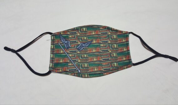 YahLives Wing and Spear kinte cloth face mask