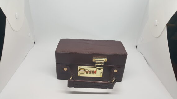Child Proof Boss Made Views Cannabis Stash box gold 1 combo lock - Image 4